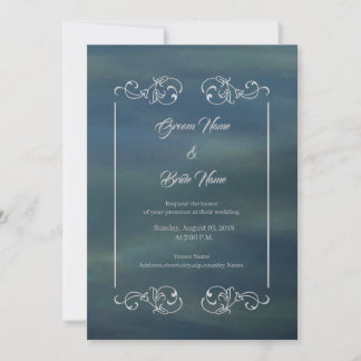 Tarjeta de invitación de boda