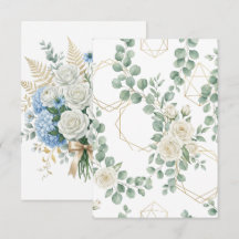 Tarjeta de invitación de boda