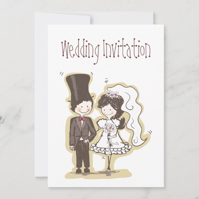 Tarjeta de invitación de boda (Anverso)