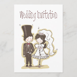 Tarjeta de invitación de boda