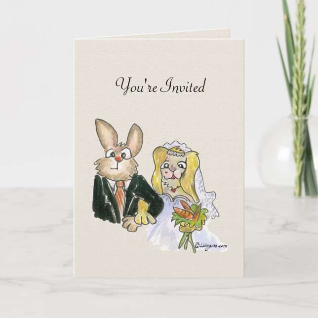 Tarjeta de invitación de boda (Anverso)