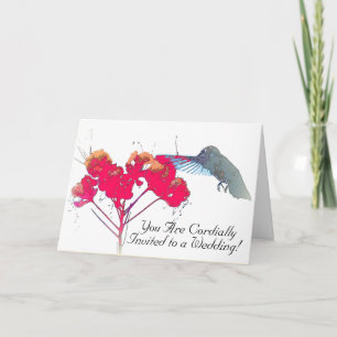 Tarjeta de invitación de boda