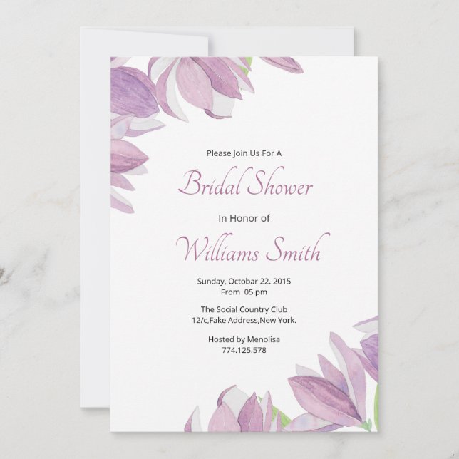 Tarjeta de invitación de boda (Anverso)