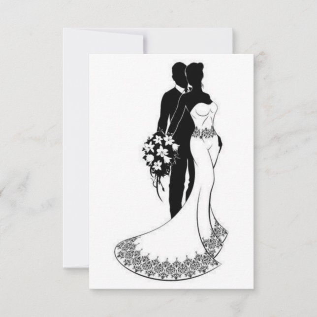 Tarjeta de invitación de boda (Anverso)
