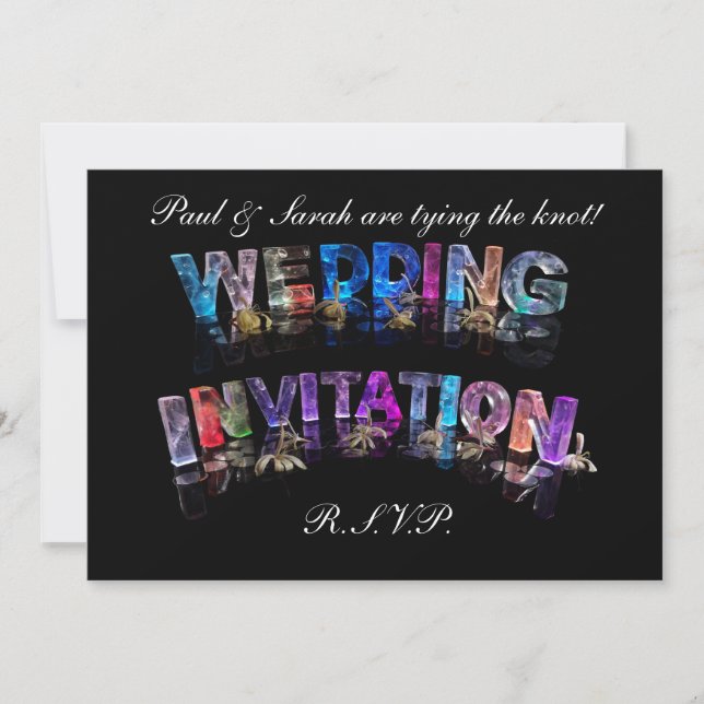 Tarjeta de invitación de boda (Anverso)
