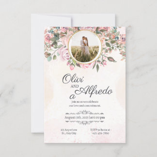 tarjeta de invitación de boda