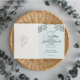 Tarjeta de invitación de boda