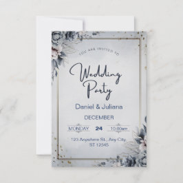 tarjeta de invitación de boda