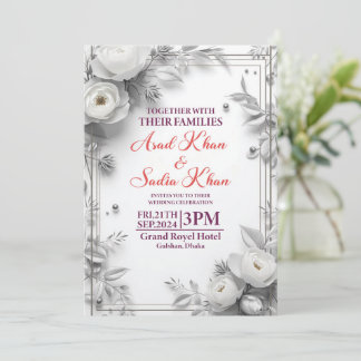 tarjeta de invitación de boda