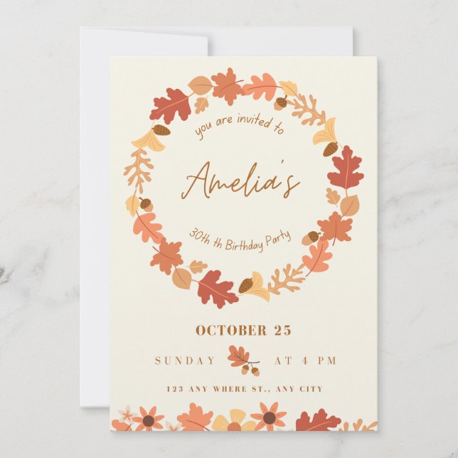 TARJETA DE INVITACIÓN DE BODA (Anverso)