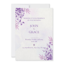 Tarjeta de invitación de boda ADORABLE