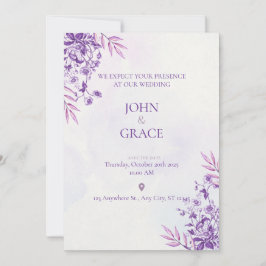 Tarjeta de invitación de boda ADORABLE