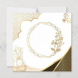 Tarjeta de Invitación de Boda al Estilo Indo-Pak