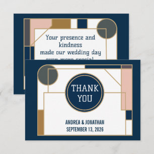 Tarjeta de Invitación de Boda Art Déco Editable co