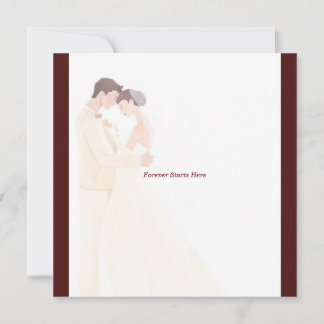 Tarjeta de Invitación de Boda Burgundy Elegante