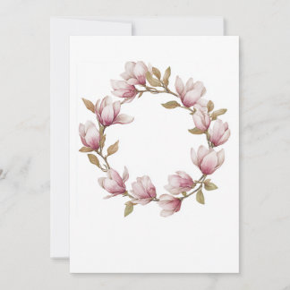 Tarjeta de Invitación de Boda con Acuarela de Magn
