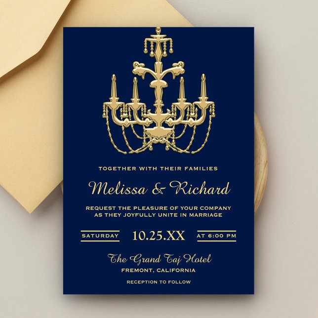Tarjeta de Invitación de Boda con Candil Antiguo d (Subido por el creador)