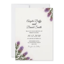 Tarjeta de Invitación de Boda con Escritura de Car