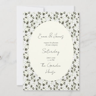 Tarjeta de Invitación de Boda con Flores Caprichos