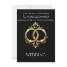 Tarjeta de Invitación de Boda con Foto Elegante – 