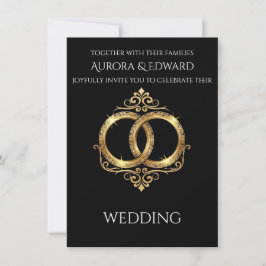 Tarjeta de Invitación de Boda con Foto Elegante – 