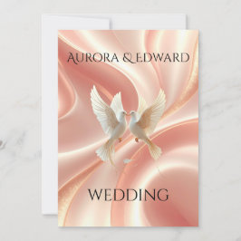 Tarjeta de Invitación de Boda con Foto Elegante – 