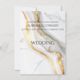 Tarjeta de Invitación de Boda con Foto Elegante – 