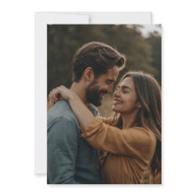 Tarjeta de Invitación de Boda con Foto Personaliza