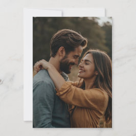 Tarjeta de Invitación de Boda con Foto Personaliza