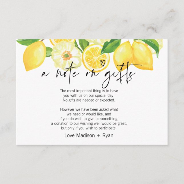 Tarjeta de invitación de boda con pozo de deseos y (Anverso)