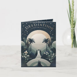 TARJETA DE INVITACIÓN DE BODA DE DESTINO