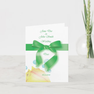 Tarjeta de invitación de boda de ejemplo
