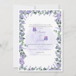 Tarjeta de Invitación de Boda de Jardín Floral Sua