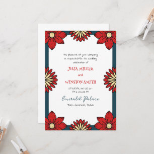 Tarjeta de invitación de boda de la colección Frid