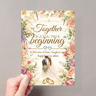 Tarjeta de invitación de boda de lujo editable