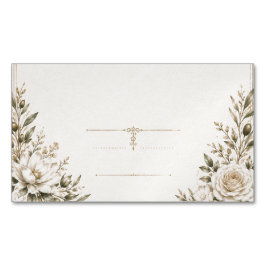Tarjeta de Invitación de Boda de Marfil Elegante c