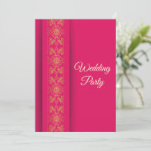 Tarjeta de Invitación de Boda de Oro Elegante