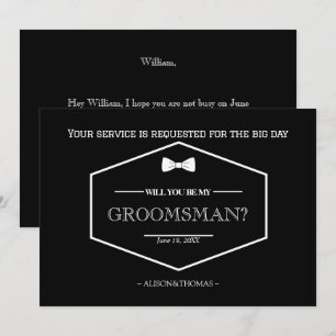 Tarjeta de invitación de boda de propuesta de padr