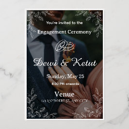 Tarjeta de Invitación de Boda Elegante