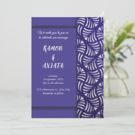 Tarjeta de invitación de boda elegante