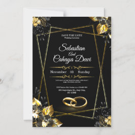 Tarjeta de Invitación de Boda Elegante