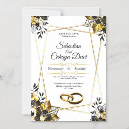 Tarjeta de Invitación de Boda Elegante
