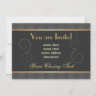 Tarjeta de Invitación de Boda Elegante