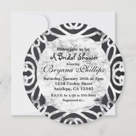 Tarjeta de Invitación de Boda Elegante con Marco V