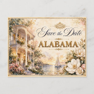 Tarjeta de invitación de boda elegante de Alabama
