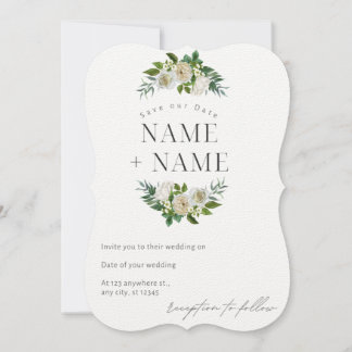 Tarjeta de invitación de boda elegante para guarda