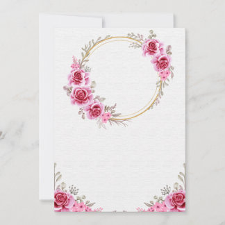 Tarjeta de invitación de boda en blanco