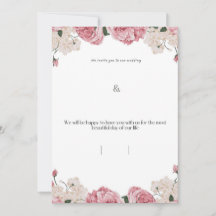 Tarjeta de Invitación de Boda Floral