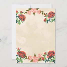 Tarjeta de Invitación de Boda Floral Elegante