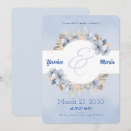 Tarjeta de Invitación de Boda Guardar la Fecha